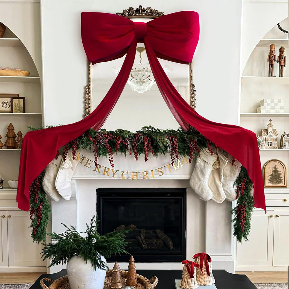Giant Bows Big Velvet Bow For Christmas Tree Topper Wedding Party