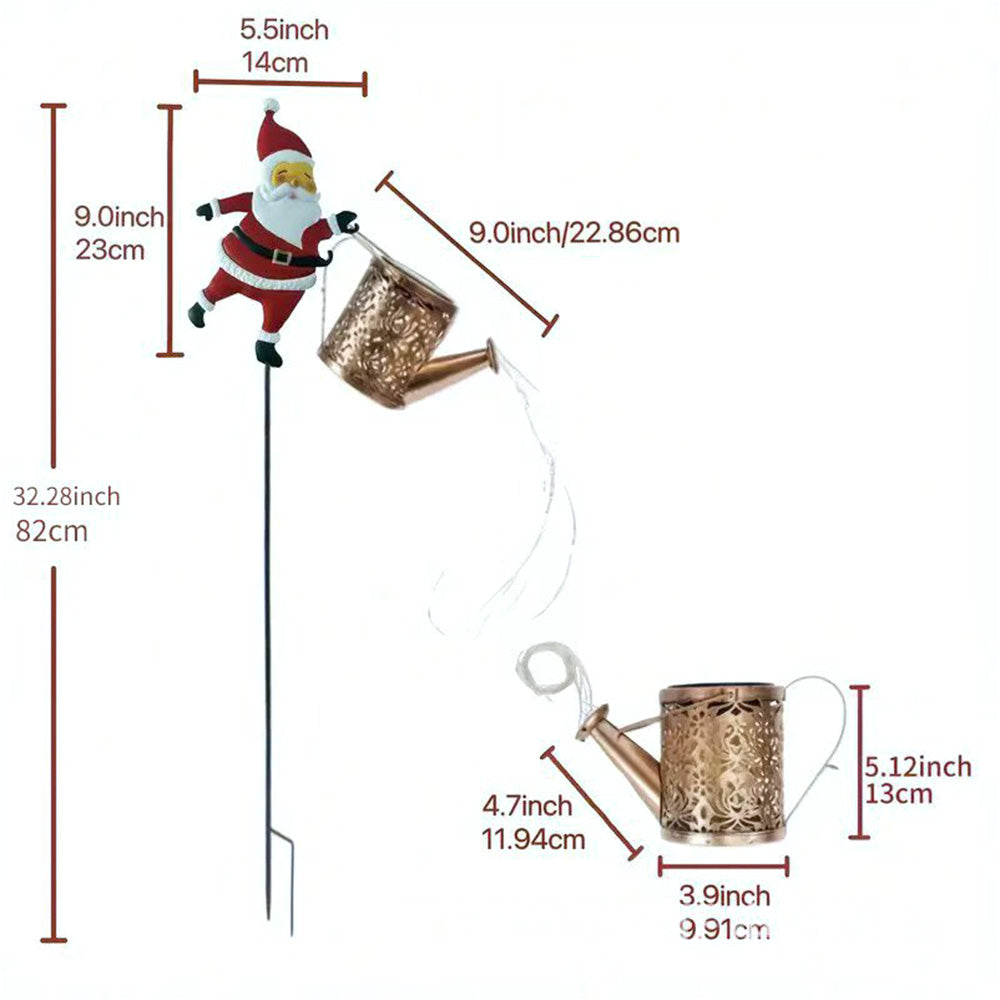 Solar Santa Claus Garden Stake Light Outdoor Christmas Yard Decoration LED
