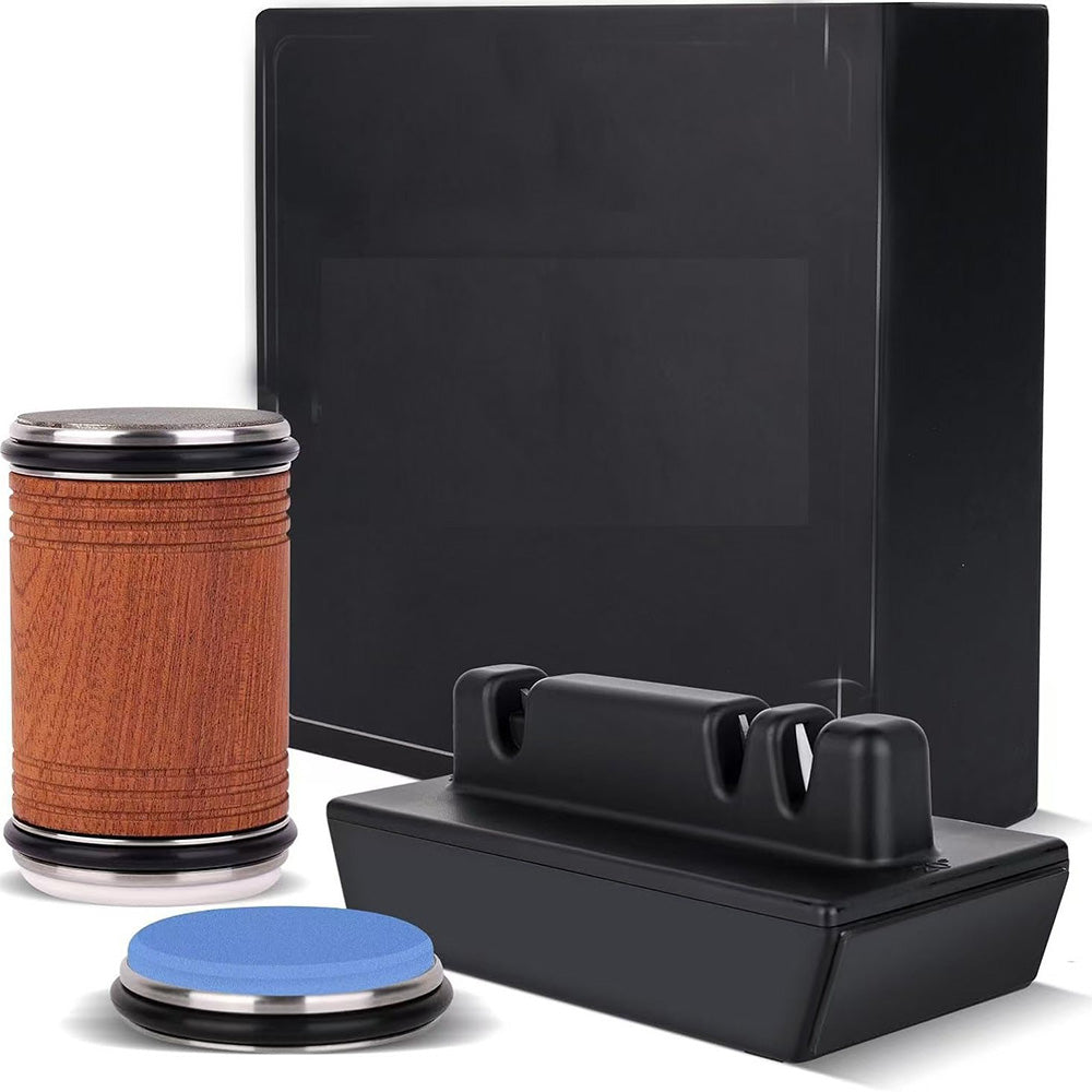 Rolling Knife Sharpener Kit with Attractive Angle Base for Kitchen and Outdoor Blades