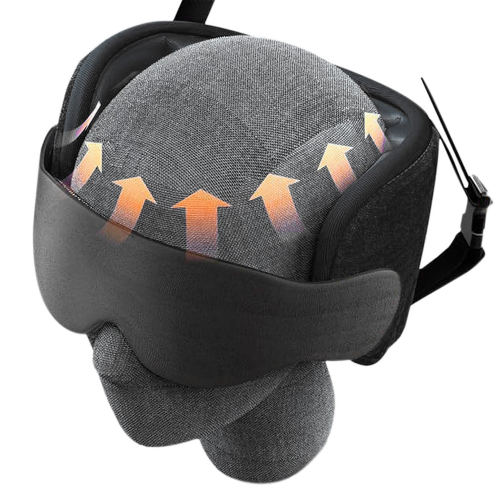 Airplane Travel Pillow with Headrest Fixing Head Strap and Eye Mask