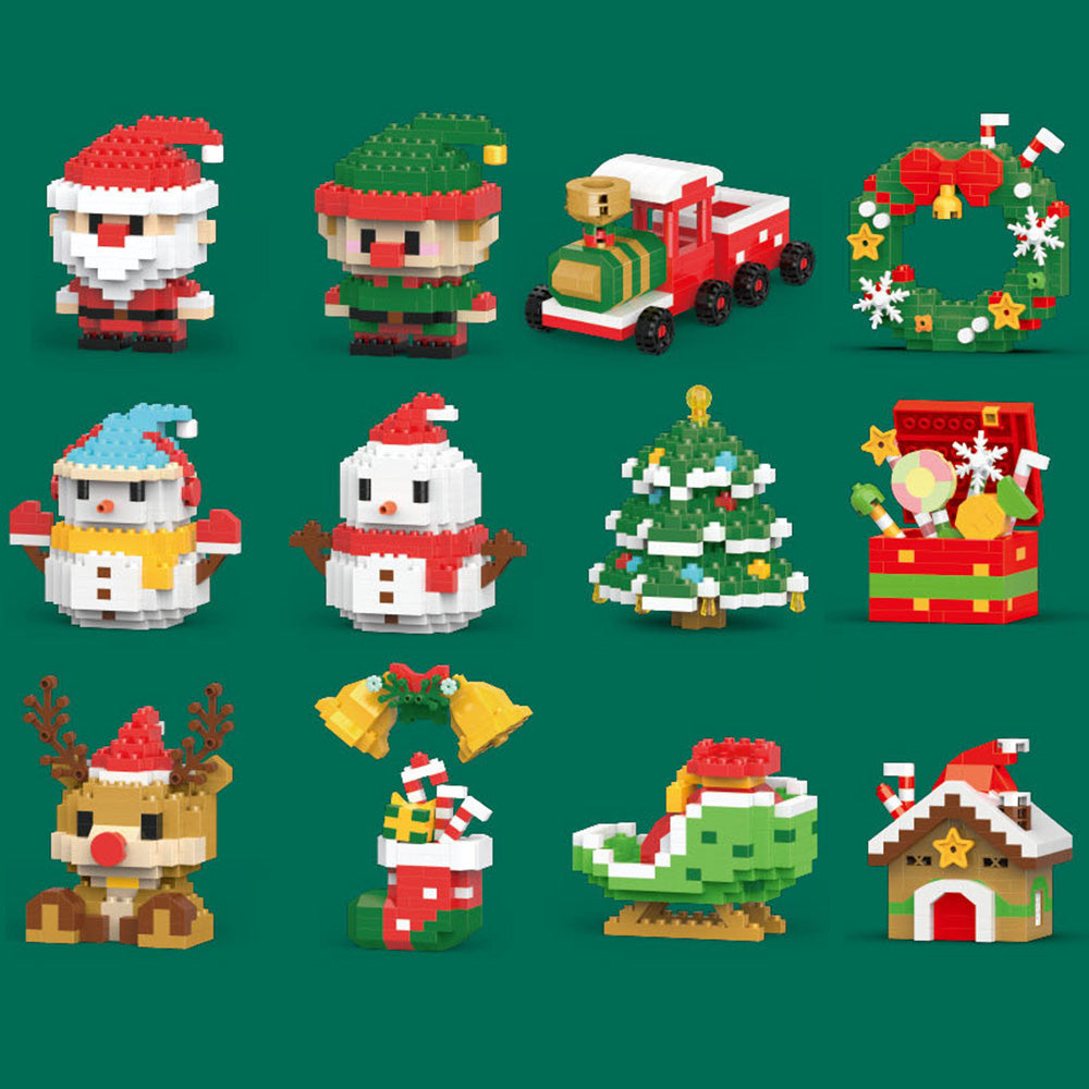 Christmas Tree Ornaments Building Blocks Christmas Santa Nutcracker Xmas Ornament