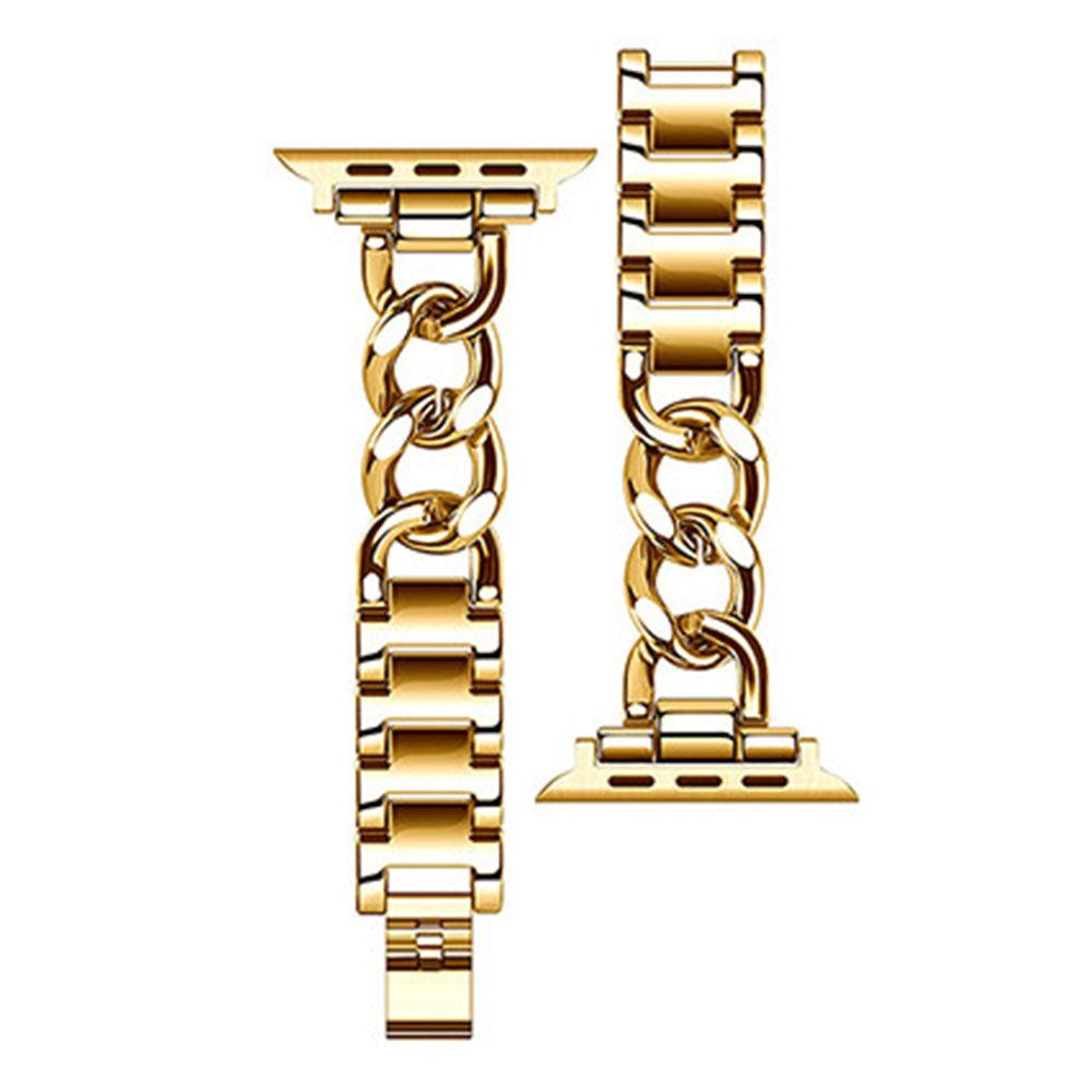 Metal Strap Band for Apple Watch Series 8 7 6 5 4 3 2 1 49mm 46mm 45mm 44mm 42mm-Gold
