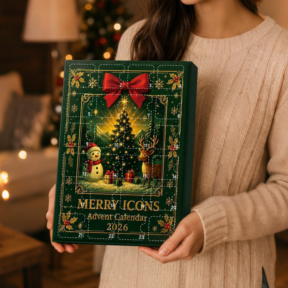 Christmas Advent Calendar 24 Day Countdown Set Xmas Tree Decor Gift