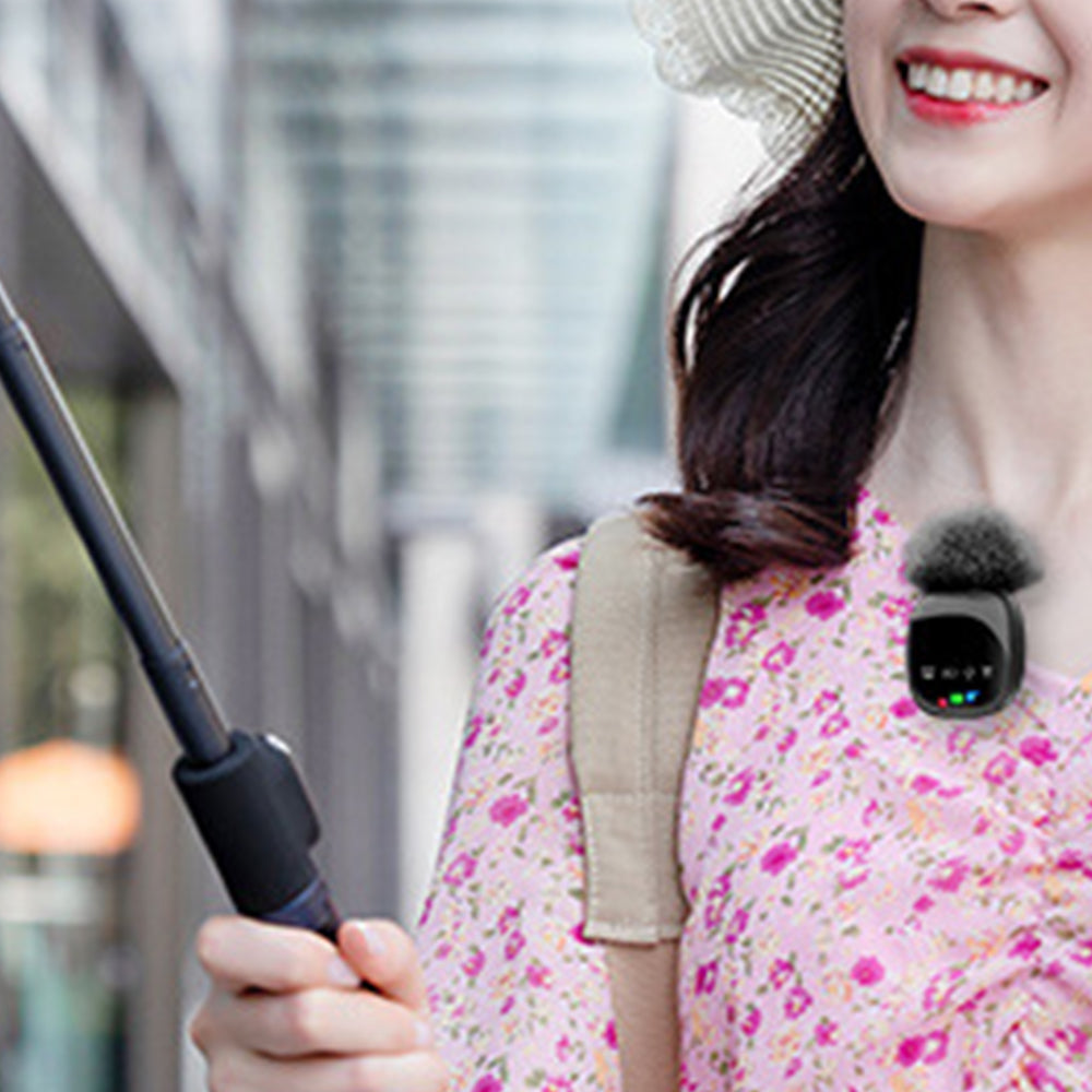 Wireless Lavalier Microphone for iPhone Android Camera Recording Live Streaming YouTube TikTok