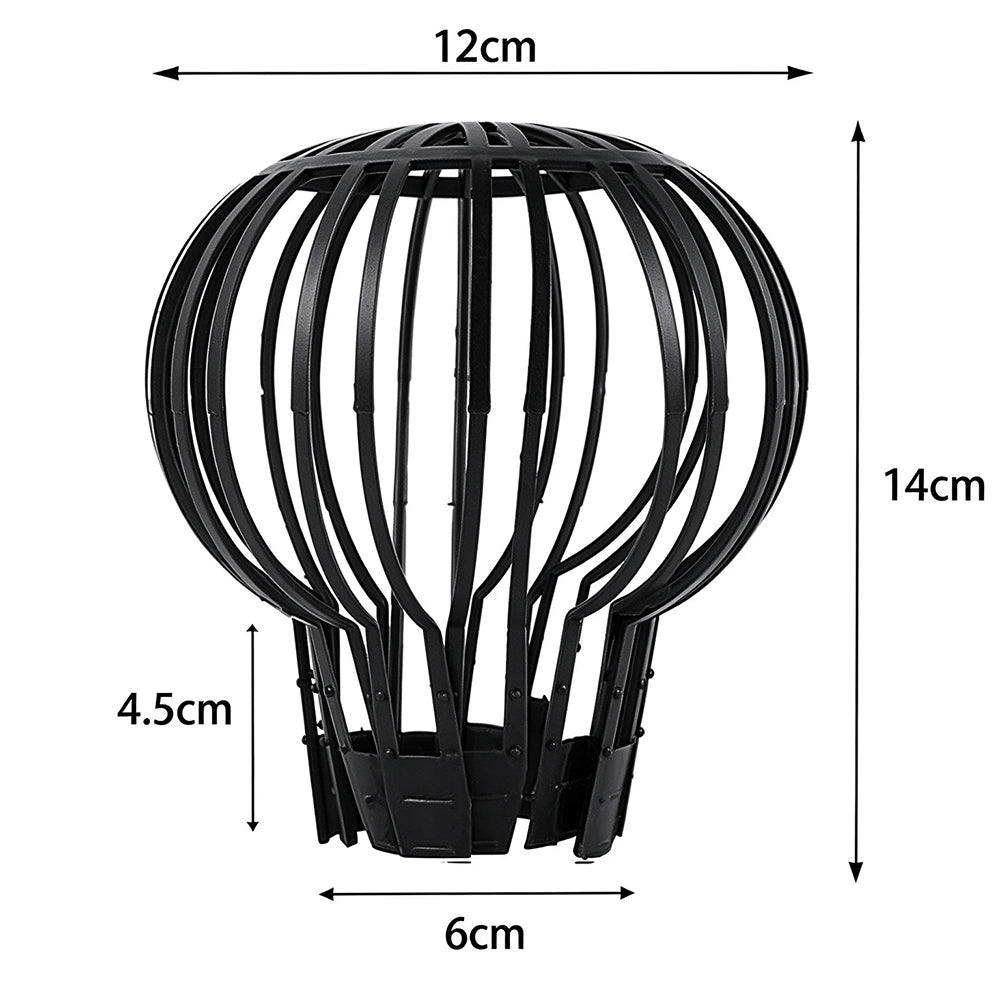 4 Pack Thick Round Mesh Gutter Downspout Guards for Leaves and Debris