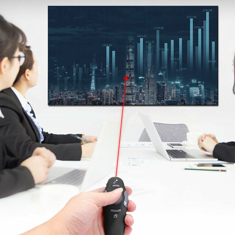 Wireless PowerPoint Presenter Mouse Clicker Laser Pointer