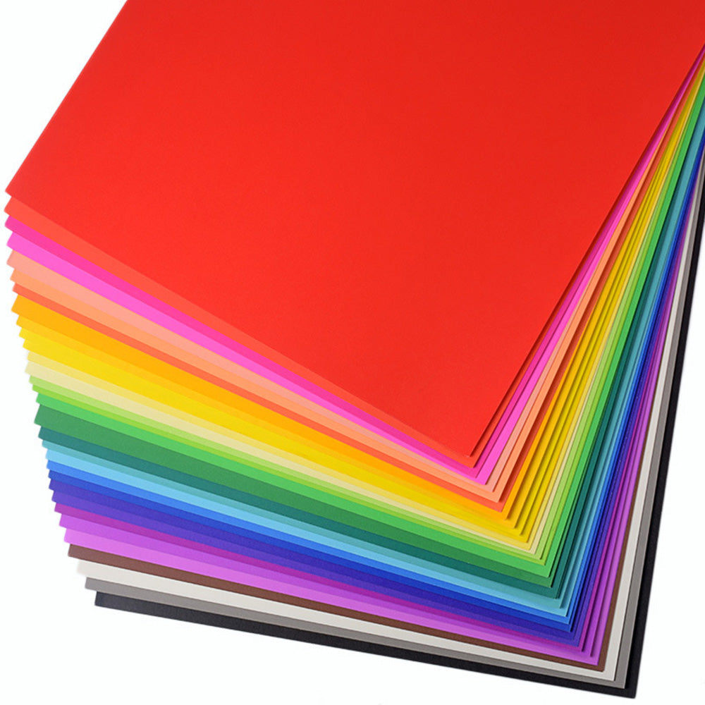 50 Sheet A4 10 Color Cardstock Origami DIY Craft Paper Set