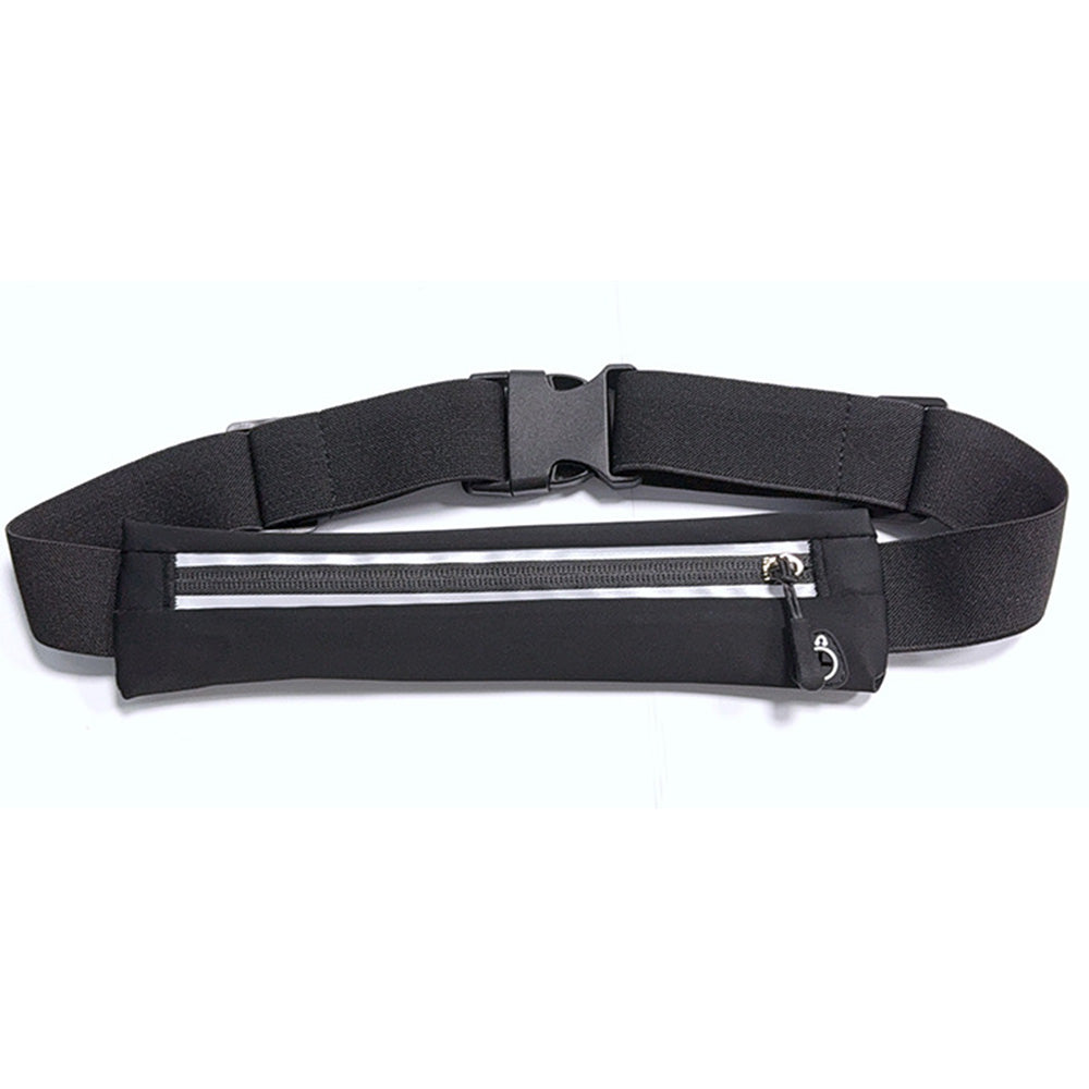 Unisex Running Waist Pack - Adjustable Waterproof Fitness Belt with Reflective Strips