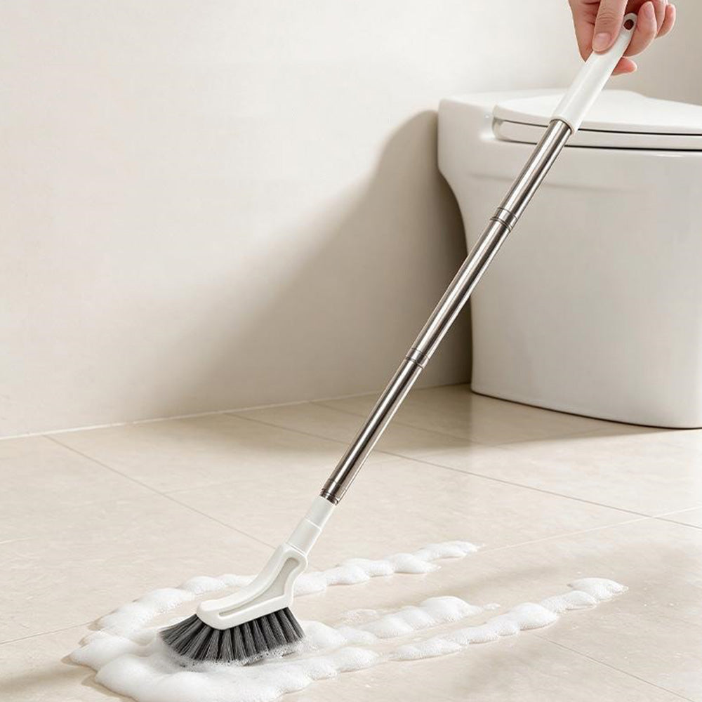 2X Telescopic L-Shaped Crevice Cleaning Brush for Window Toilet and Floor Gaps