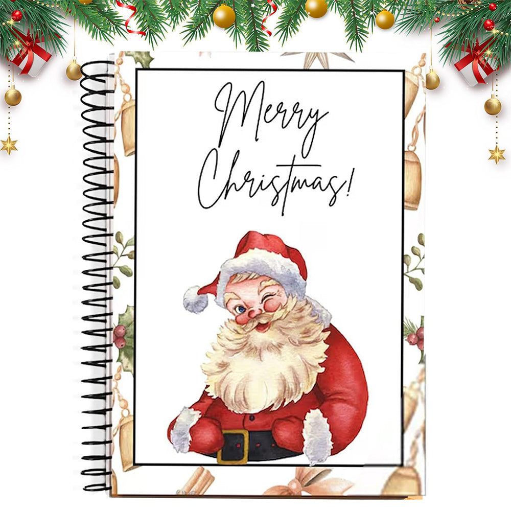 Christmas Gift Card Book 38 Pages Spiral Bound Holder Holiday Keepsake