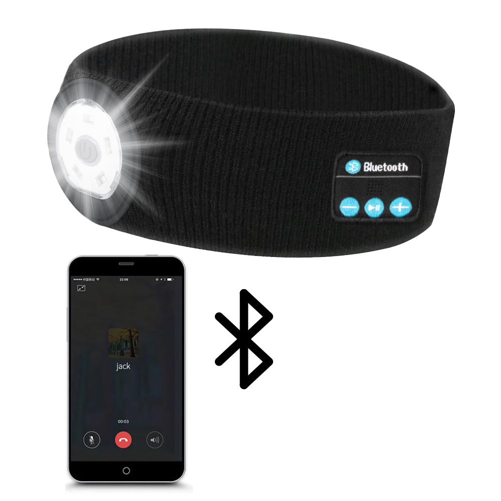 Wireless Bluetooth Headband with Light