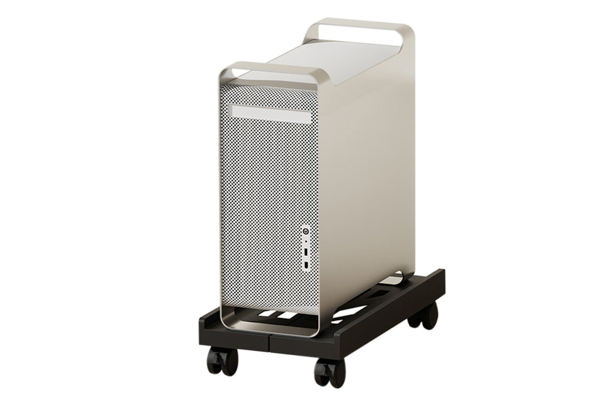 Computer Stand Adjustable with Wheels Mobile PC Case Holder Universal for Home