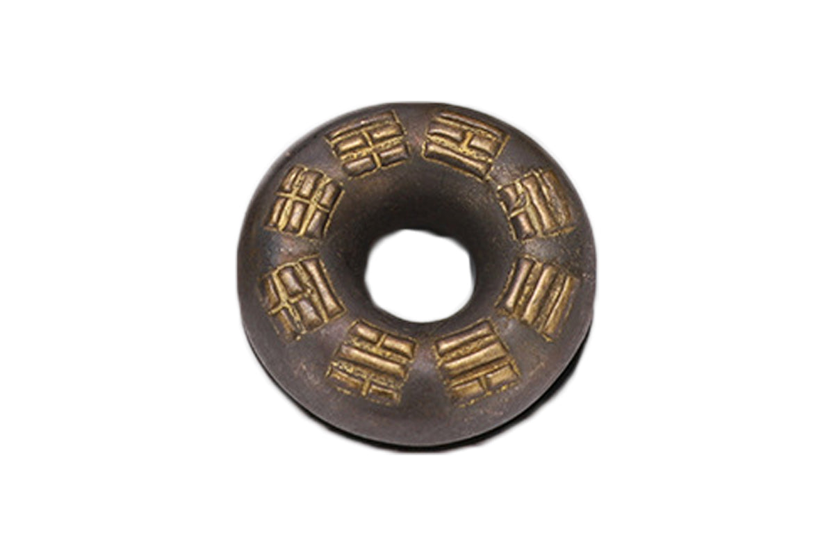 Vintage Brass Meditation Hand Bell Rotating Stress Relief Fidget Spinner Ring Hand Toy for Aldults