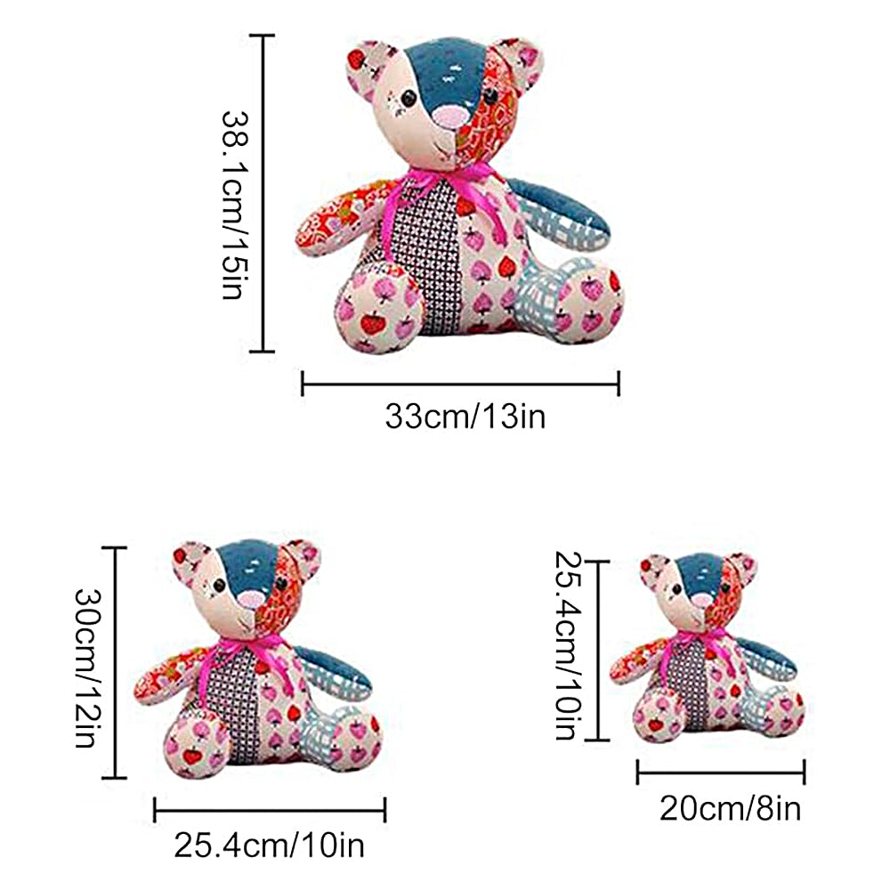 10Pcs Memory Bear Sewing Patterns Template Ruler Set