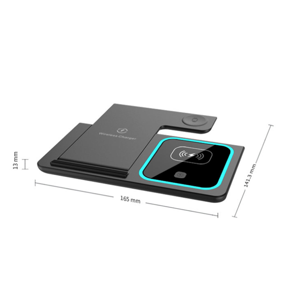 3-in-1 15W Wireless Fast Charging Station for iPhone/Apple Watch/AirPods