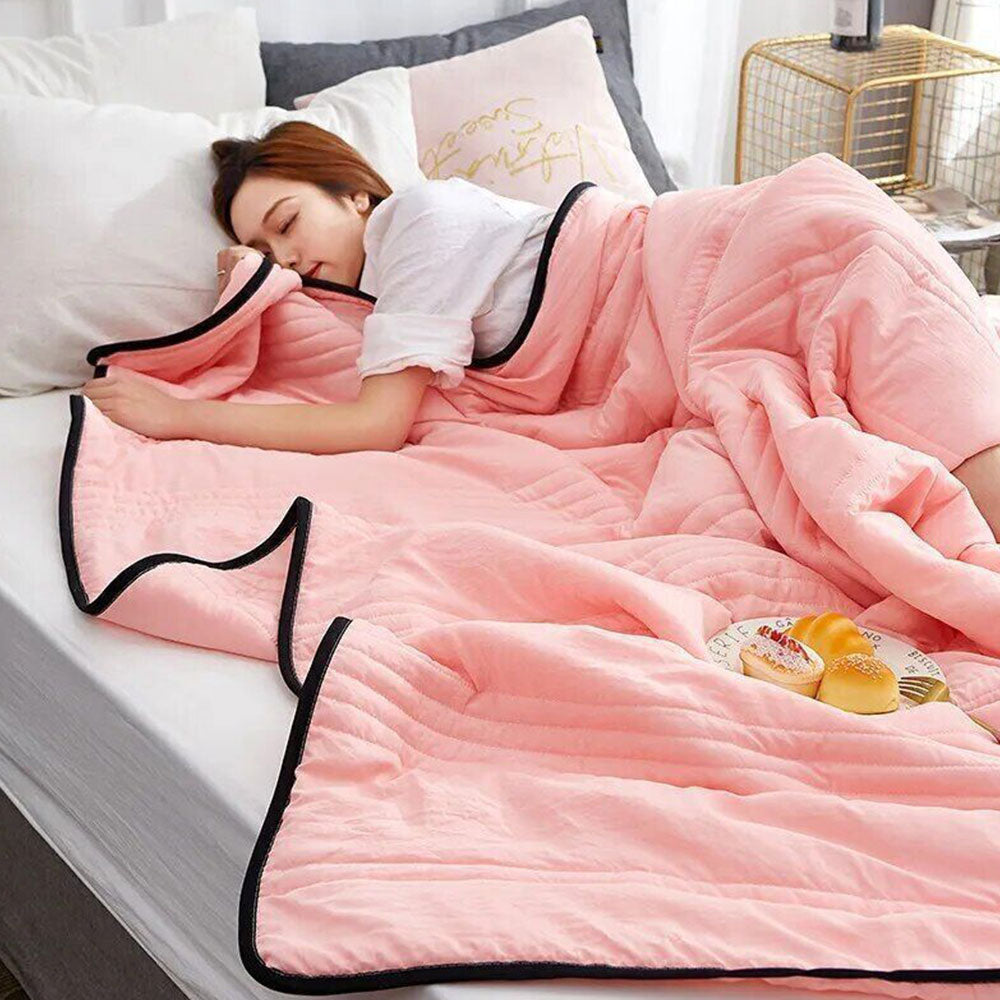 150X200cm Summer Blanket Washed Cotton Breathable Single Air-Conditioning Quilt