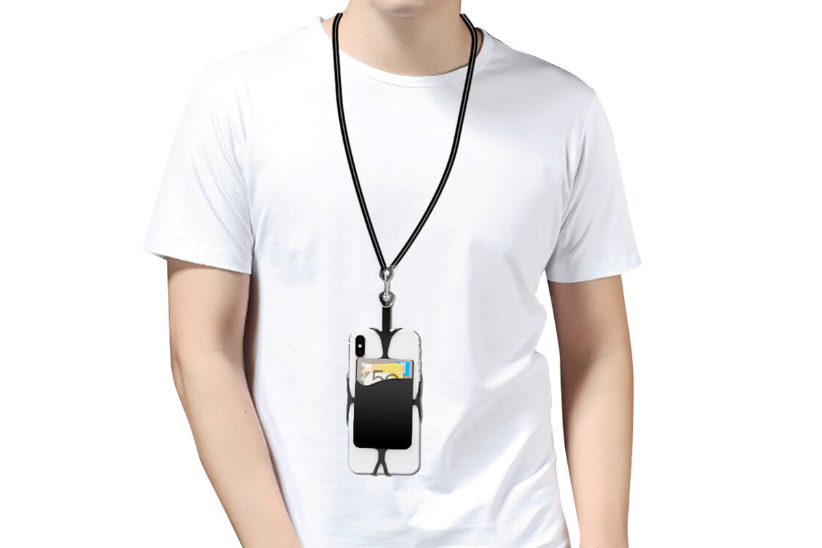 4PCS Universal Cell Phone Lanyard With Adjustable Neck Strap And Card Holder