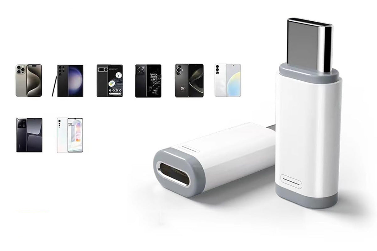 4Pcs Lightning to USB C Data Transfer Adapter for iPhone 15 16 Samsung S24