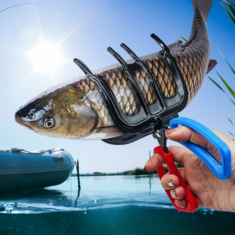 2Pcs Fishing Pliers Gripper Metal Fish Control Clamp Claw Tong Grip Forceps Tackle