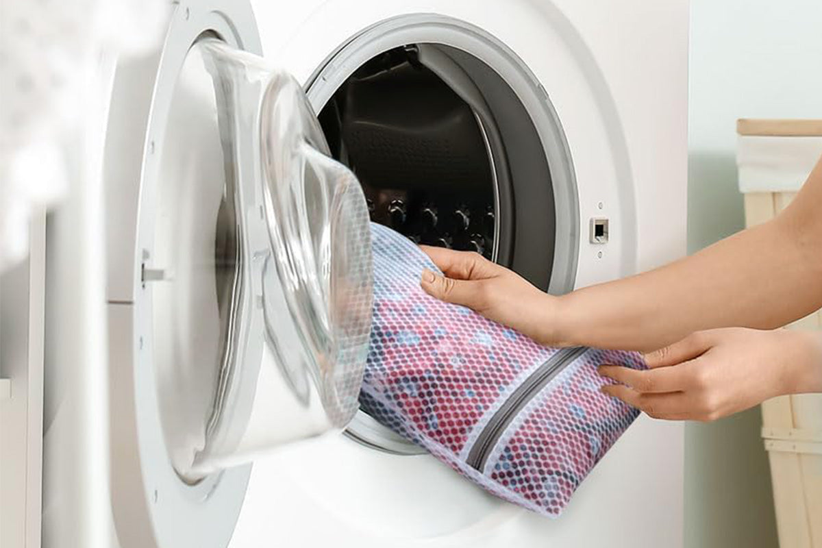 6Pcs Mesh Laundry Bags for Delicates Medium Washing Bags with Zipper Closure