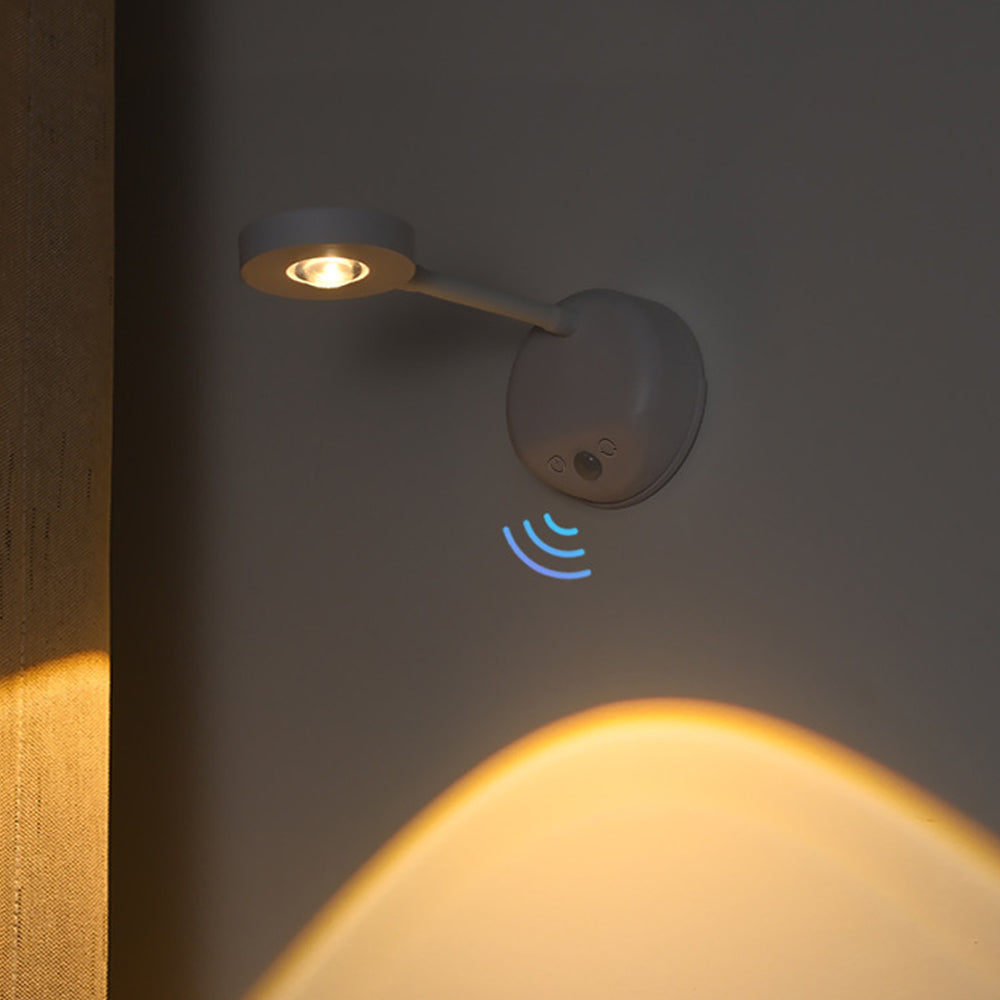 Wireless LED Sensor Wall Sconce USB Rechargeable Night Light