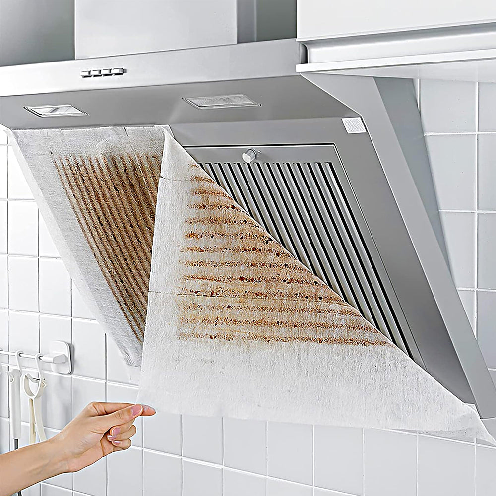 48Pcs Range Hood Filter Paper Non-woven Oil-absorbing Paper
