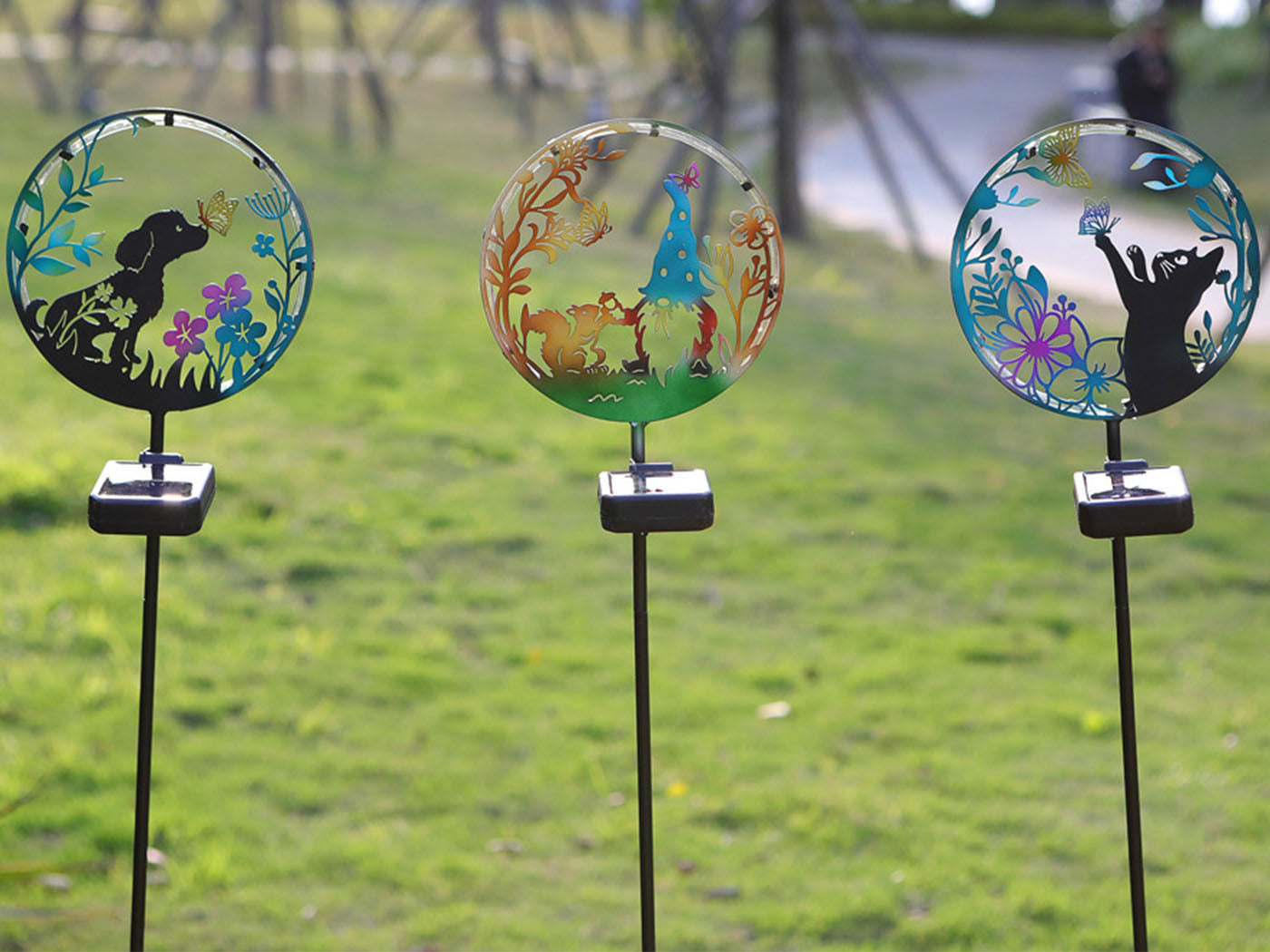 Solar Lights Solar Silhouette Light Silhouette Garden Stakes Outdoor Garden Lamp