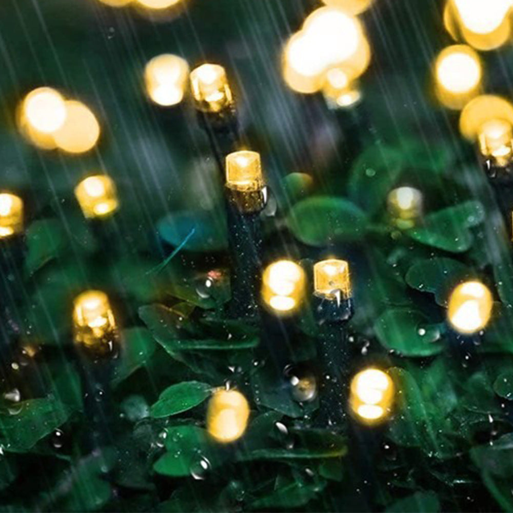 Outdoor Solar String Lights with 8 Modes for Garden Decoration-Warm White