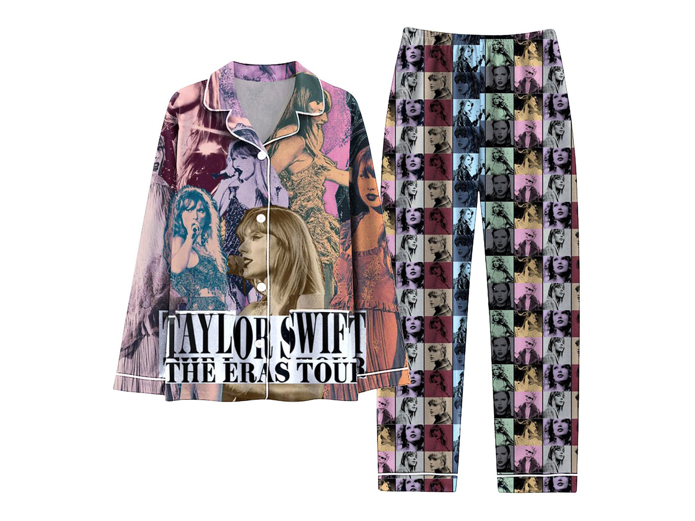 Taylor Swift Inspired Women's Sleepwear Long Sleeve Pajama Set
