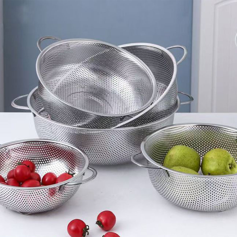 Stainless Steel Fine Mesh Strainer Colander for Rice Vegetables Fruit