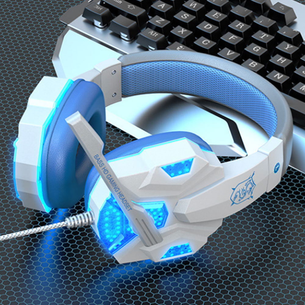 Wired Gaming Headset Headphones with Microphone Led Light