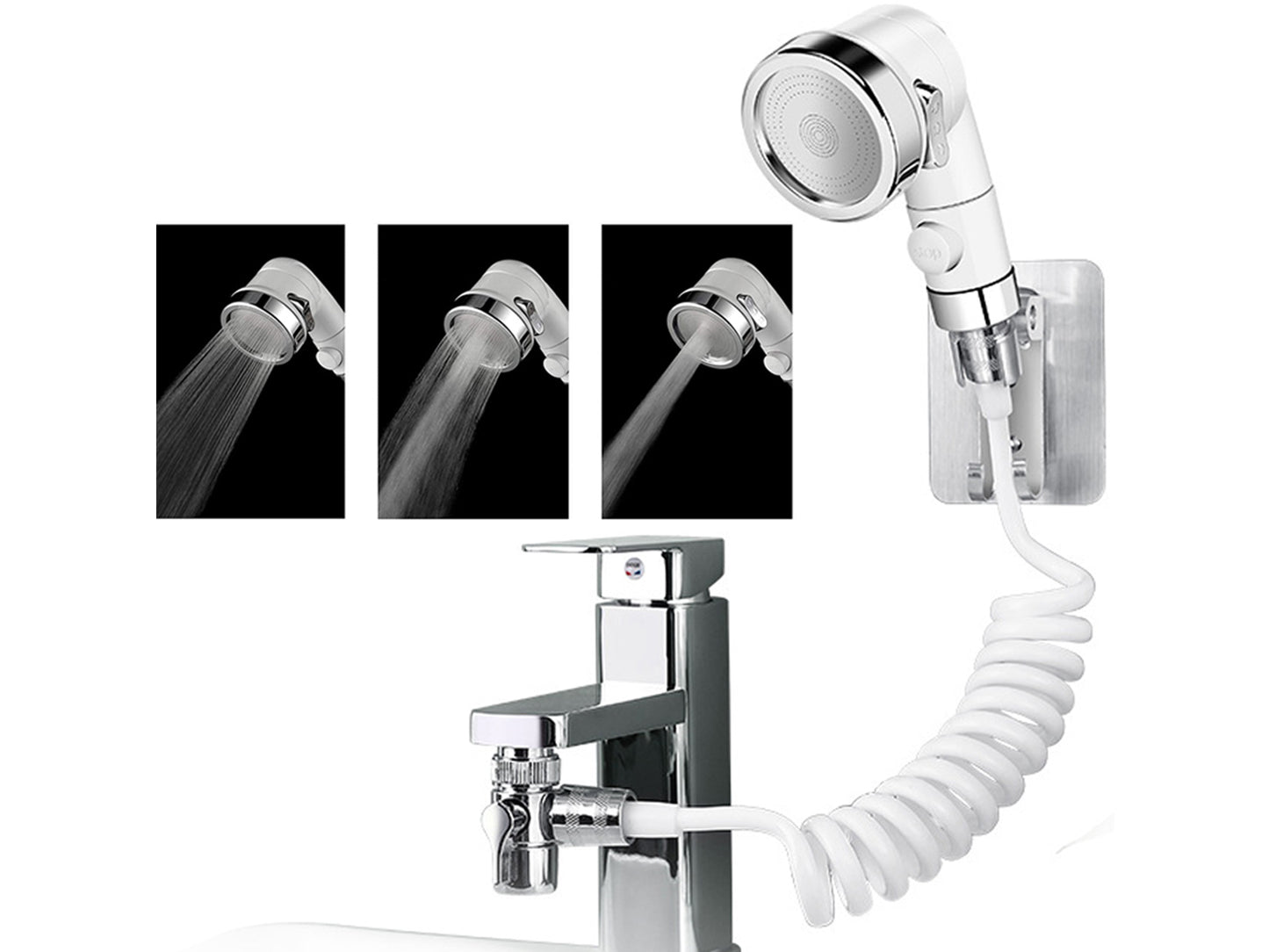 3 Modes Sink Faucet Sprayer Attachment for Pet Bathing Kitchen