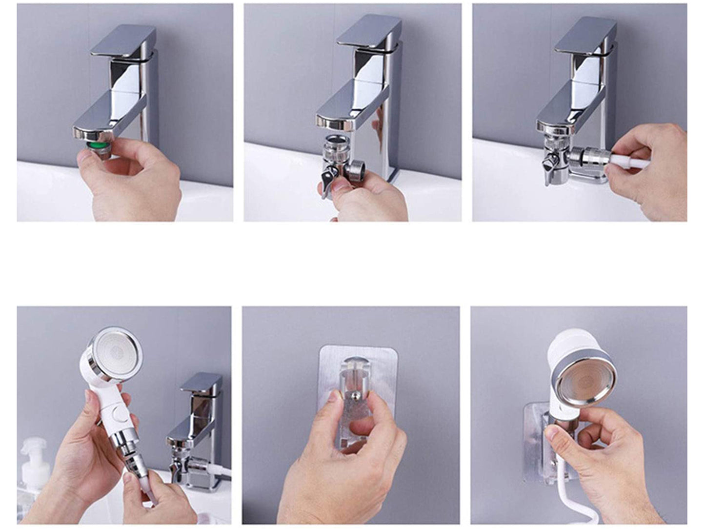 3 Modes Sink Faucet Sprayer Attachment for Pet Bathing Kitchen