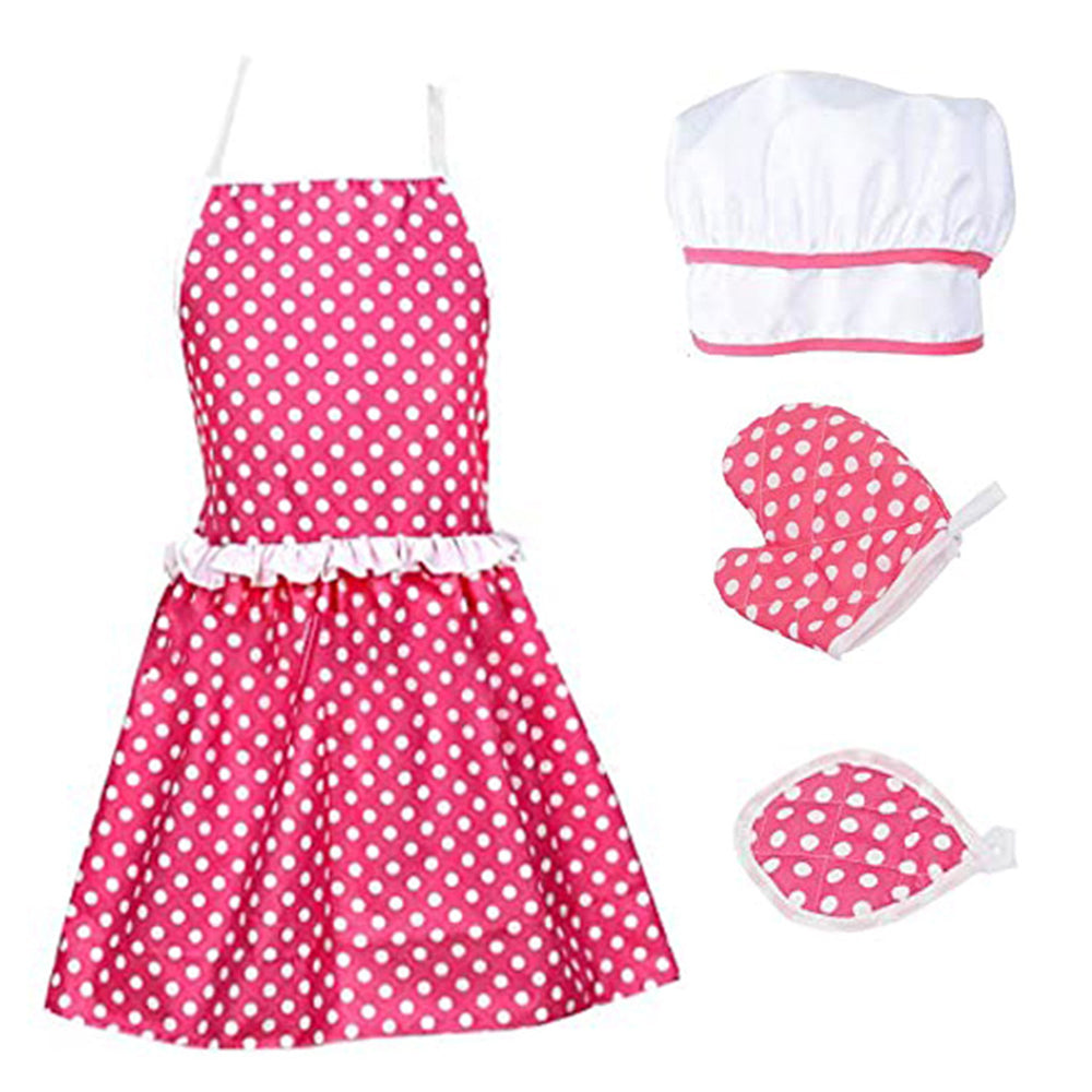 Kids Baking Play Toys Set Cooking Set Chef Costume Kit