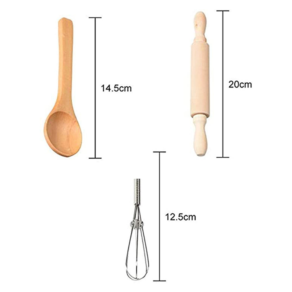 Kids Baking Play Toys Set Cooking Set Chef Costume Kit