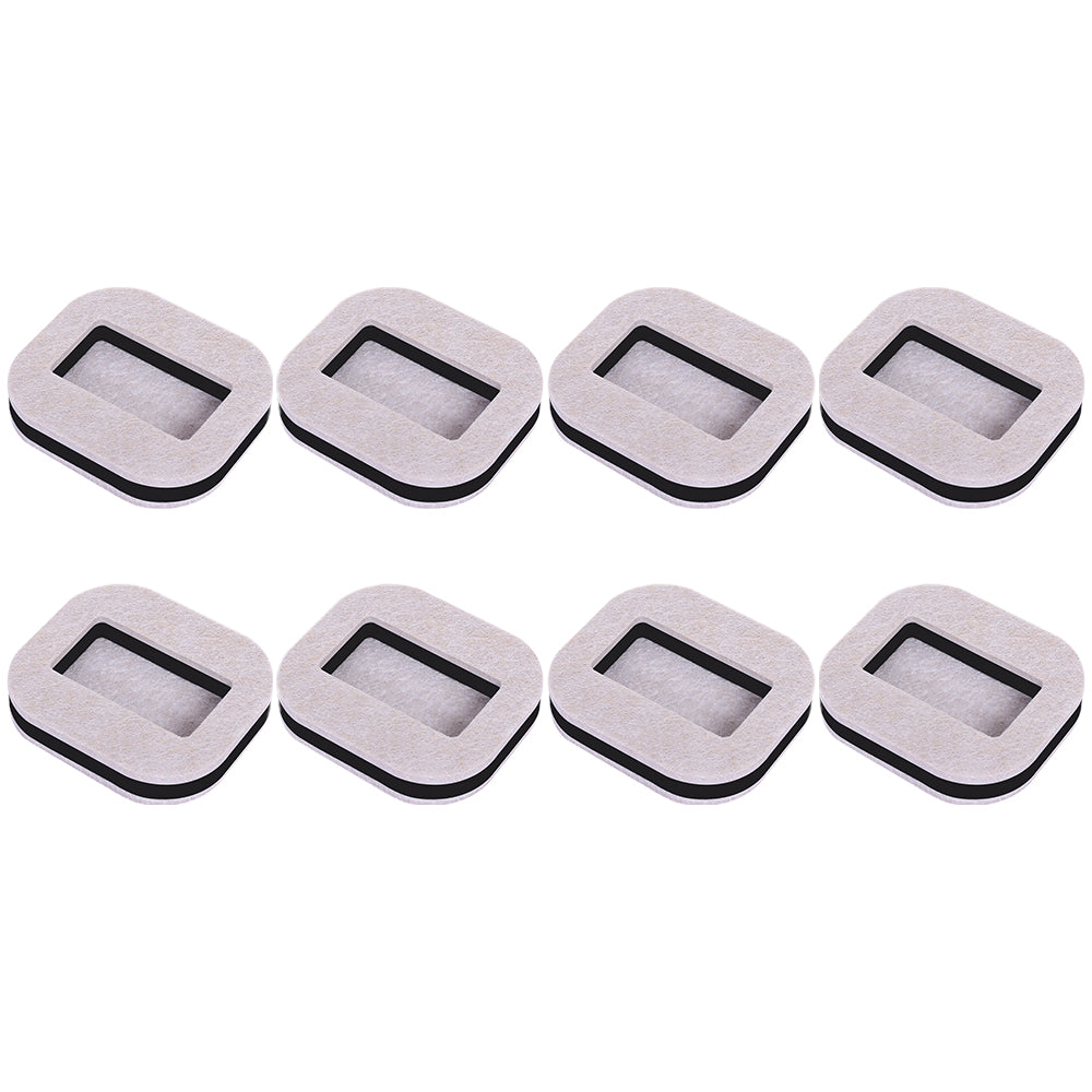 10Pcs Anti Running Felt Caster Cups Pulley Chair Mat Furniture Wheels Pads