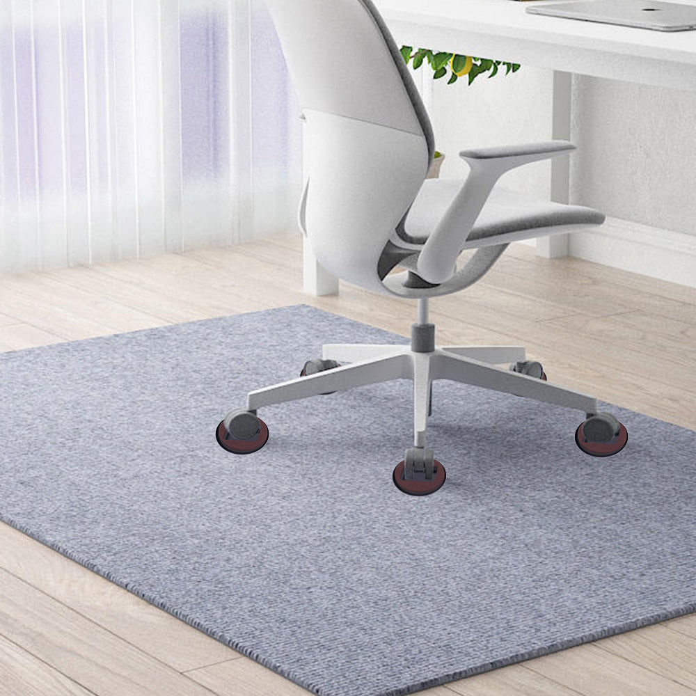 10Pcs Anti Running Felt Caster Cups Pulley Chair Mat Furniture Wheels Pads