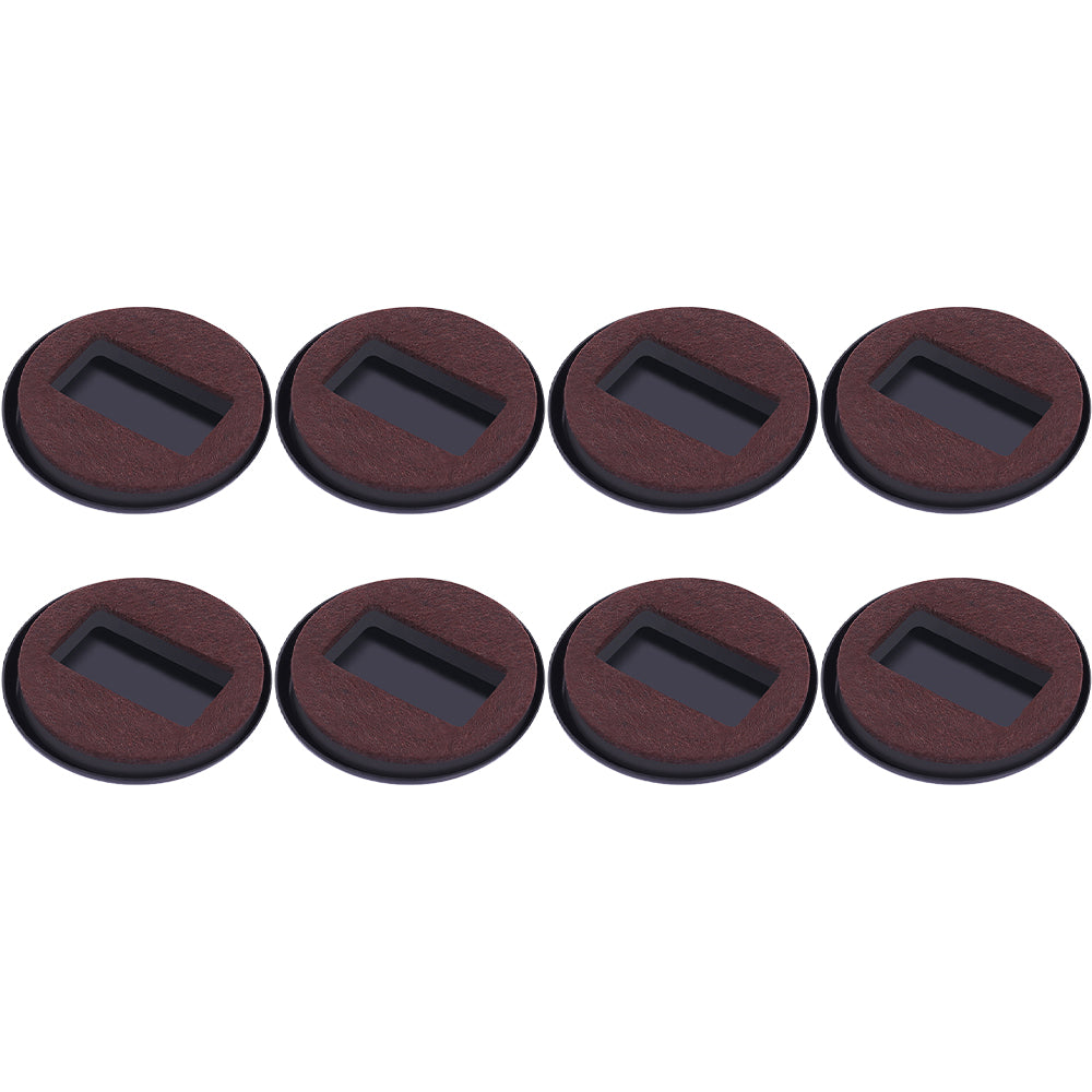 10Pcs Anti Running Felt Caster Cups Pulley Chair Mat Furniture Wheels Pads