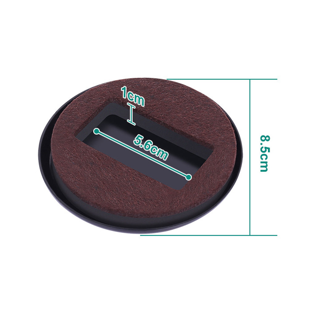 10Pcs Anti Running Felt Caster Cups Pulley Chair Mat Furniture Wheels Pads