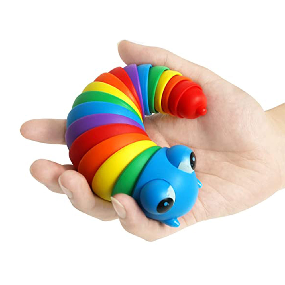 2Pcs Fidget Slug Toy Articulated Sensory Toys Twisted Toy Release Stress Toy