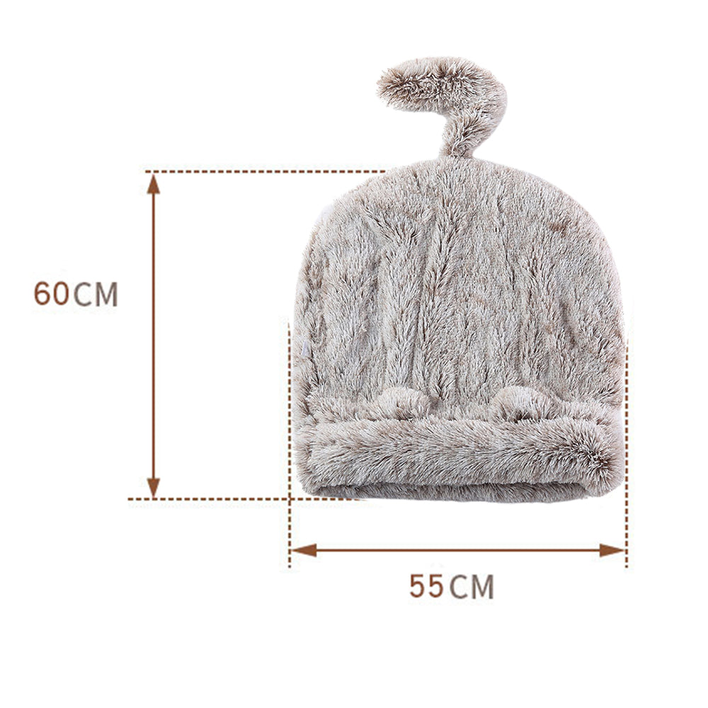 Winter Plush Pet Sleeping Bag Soft Warm Dog Cat Sleeping Bed Cave Bed