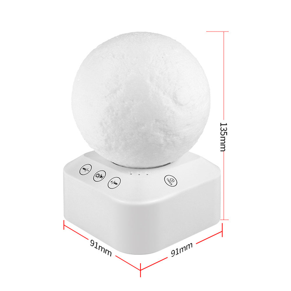 White Noise Sound Machine Remote Control Moon Lamp