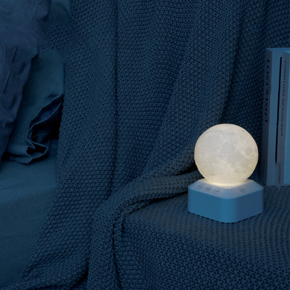 White Noise Sound Machine Remote Control Moon Lamp