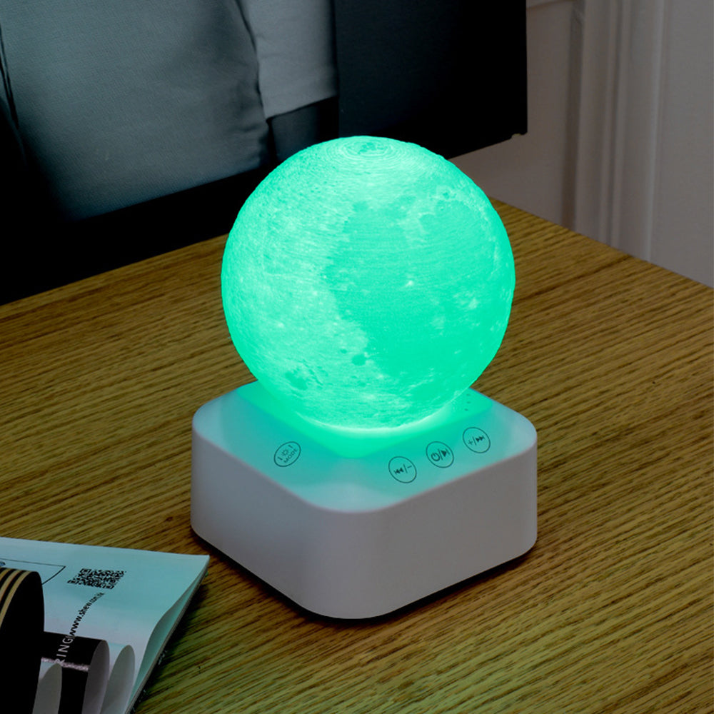 White Noise Sound Machine Remote Control Moon Lamp