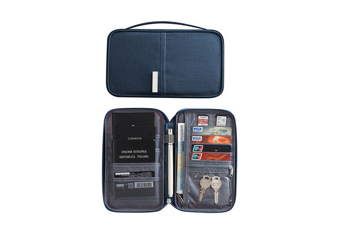 Family Travel Passport Holder Credit Card ID Document Organizer