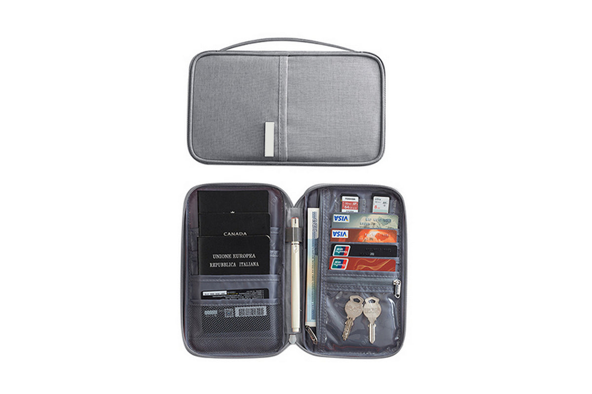 Family Travel Passport Holder Credit Card ID Document Organizer