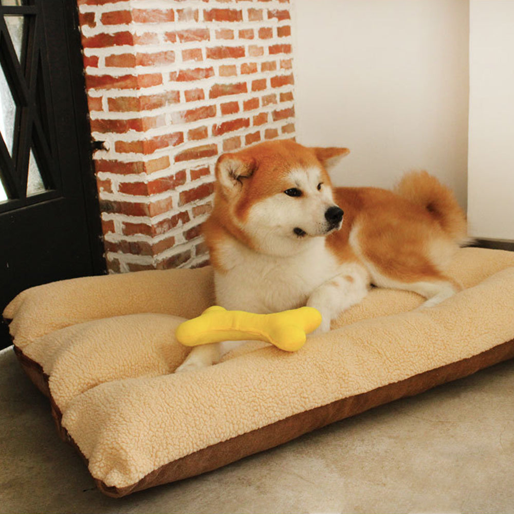 Fleece Dog Bed Pet Crate Mat Kennel Pad Calming Pet Mattress
