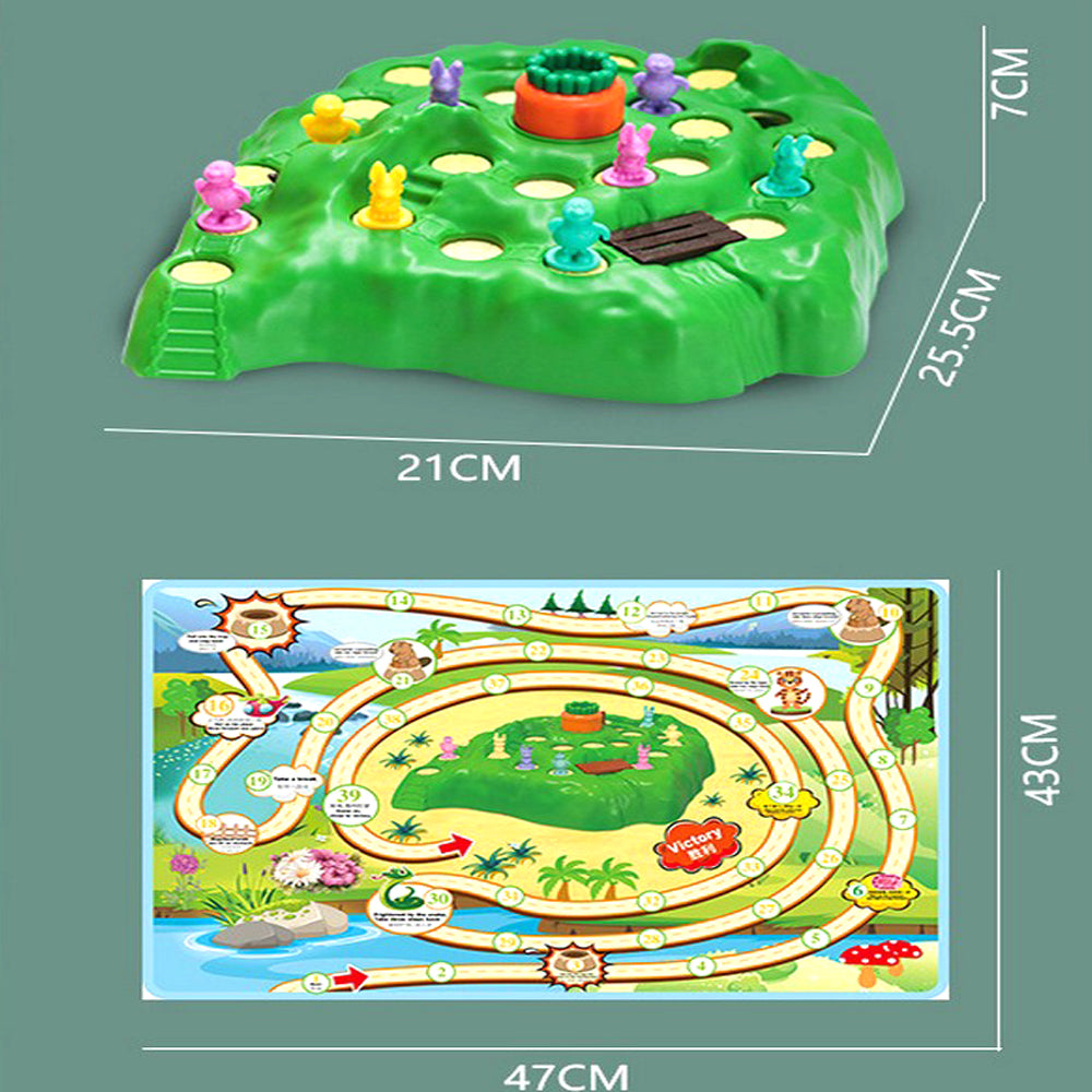 Rabbit Trap Game Toy Set Cross Country Race Board Game Early Education Toy