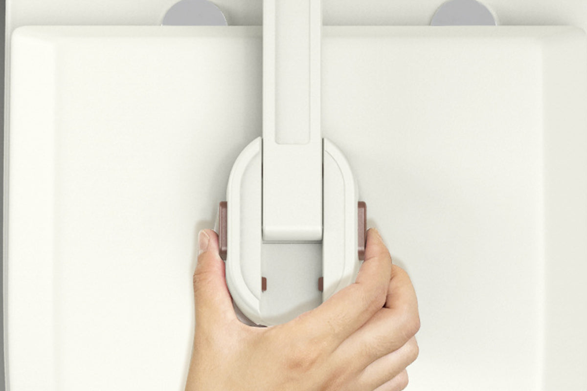 1 x Child Proof Toilet Lock with 2pcs Door Lever Lock
