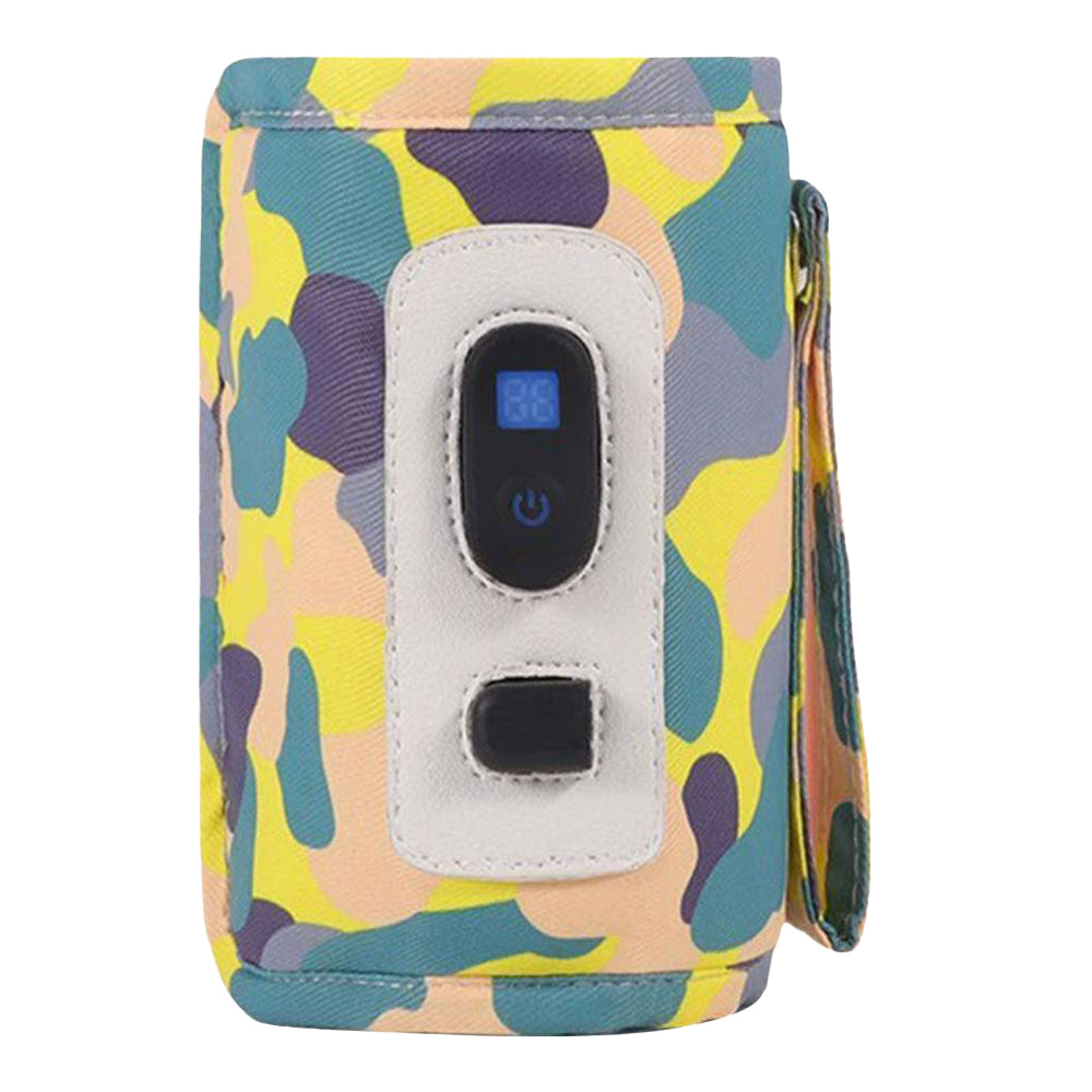 USB Digital Display Kids Travel Milk Warmer Bottle with 5-Speed Temperature